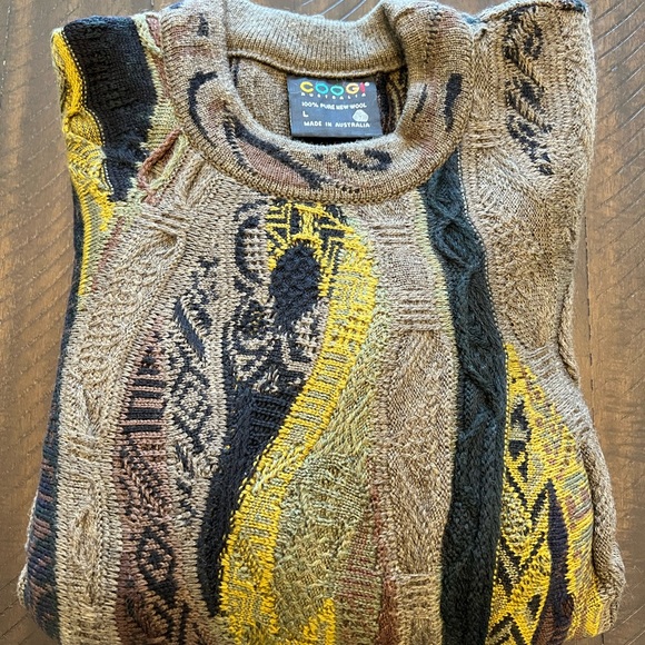 Rare Vintage Early 90s 100% Authentic Coogi Sweater Wool Multicolor Sz L NWOT 🔥 - Picture 8 of 10